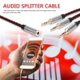 thumbnail image 3 of Audífonos Cable divisor de audio de 3,5 mm para altavoz de teléfono 1 hembra a 3 macho AUX Cable adaptador Universal Accesorios Electrónicos, 3 of 9