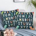 thumbnail image 6 of Throw Pillow Covers Funny Alphabet Pillow Covers 18x18 Inch Set of 2 Cute Dinosaurs Throw Pillows Decorative Pillow Cases Cushion Covers for Bedroom Livingroom Sofa Farm House, 6 of 6