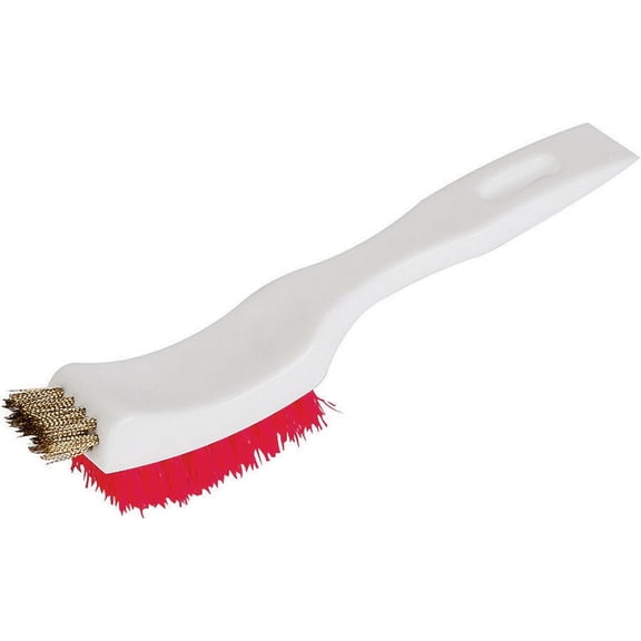 DQB 8356 3-In-1 Stripping Brush, Brass Bristle Trim, Plastic Handle