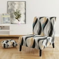thumbnail image 2 of Designart « Reflecting In Monochrome III » Fauteuil d'Appoint Rembourré Géométrique Multicolore - Fauteuil Moderne pour Chambre, 2 of 7