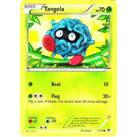 Pokemon Legendary Treasures Common Tangela #1