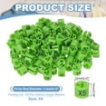 thumbnail image 2 of Uxcell Clothes Hanger Markers, Tags Fit Rod Garment Size Hanger Clips Color Coding Label for Clothing Hangers Light Green XS, 2 of 6