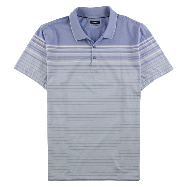 Polo de rugby a rayas Alfani para hombre azul XX-Large