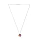 thumbnail image 4 of Juego de aretes y cadena con dije corte Xilion plata mexicana ley .925 ZVEZDA Volcan, 4 of 4