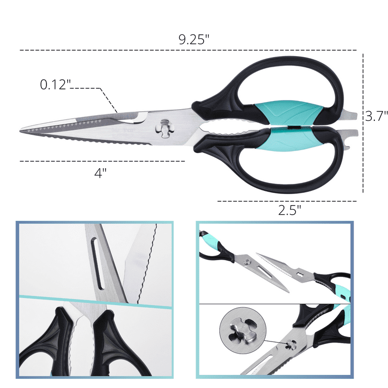 TANSUNG Poultry Shears, Come-apart Kitchen Scissors, Anti-rust Heavy Duty  Kitchen Shears with Soft Grip Handles