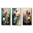thumbnail image 2 of Designart "Organic Blessings from the Otherworldly Multiverse II" Minimalism Framed Wall Art Set Of 3 - White Abstract Minimalism Frame Gallery Set For Office Decor, 2 of 6