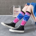 thumbnail image 7 of Bisexual Pride Flag Knee High Socks for Women Long Leg Warmers Socks, 7 of 7