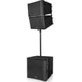 thumbnail image 2 of Sound Town ZETHUS Series Passive Line Array Speaker System with One 18-inch Subwoofer, Two 12-inch Line Array Speakers, Versatile Installations, Black (ZETHUS-VX118S112BX2), 2 of 9