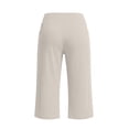 thumbnail image 5 of CQONEPT Women Bermuda Shorts with Pockets High Waist Wide Leg Long Shorts Jogger Outdoor Sports Casual Pants Khaki S, 5 of 5