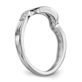 thumbnail image 6 of 14K White Gold Ring Band Wedding Diamond Round , Size 5, 6 of 7
