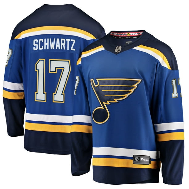Jaden Schwartz St. Louis Blues NHL Fanatics Breakaway Home Jersey, Large 