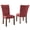 Red, variant on Steve Silver Hartford Faux Leather Parsons Set of 2 Indoor Dining Side Chair, Red
