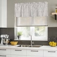 thumbnail image 4 of 2 Pack Valances for Window, Grey Branches Short Curtains for Kitchen Bedroom Living Room, Vintage Art Farmhouse Rod Pocket Small Window Treatment Valance Drapes 42 x 12 Inch, 4 of 8
