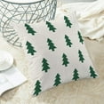 thumbnail image 4 of Christmas Pillow Covers 20x20 Inch 2 Pcs, White Sage Green Trees Decorative Throw Pillows for Couch, Xmas Winter Outdoor Decor Pillowcase Linen Cushion Cover for Bed Sofa, 4 of 6