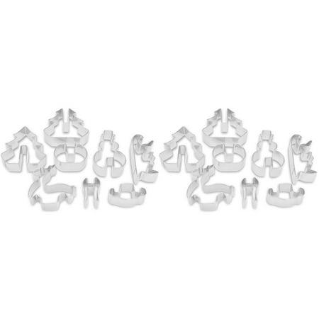 

HOMEMAXS 16 Pcs Reusable Biscuit Molds Adorable Cookie Cutters Christmas Style Cookie Molds