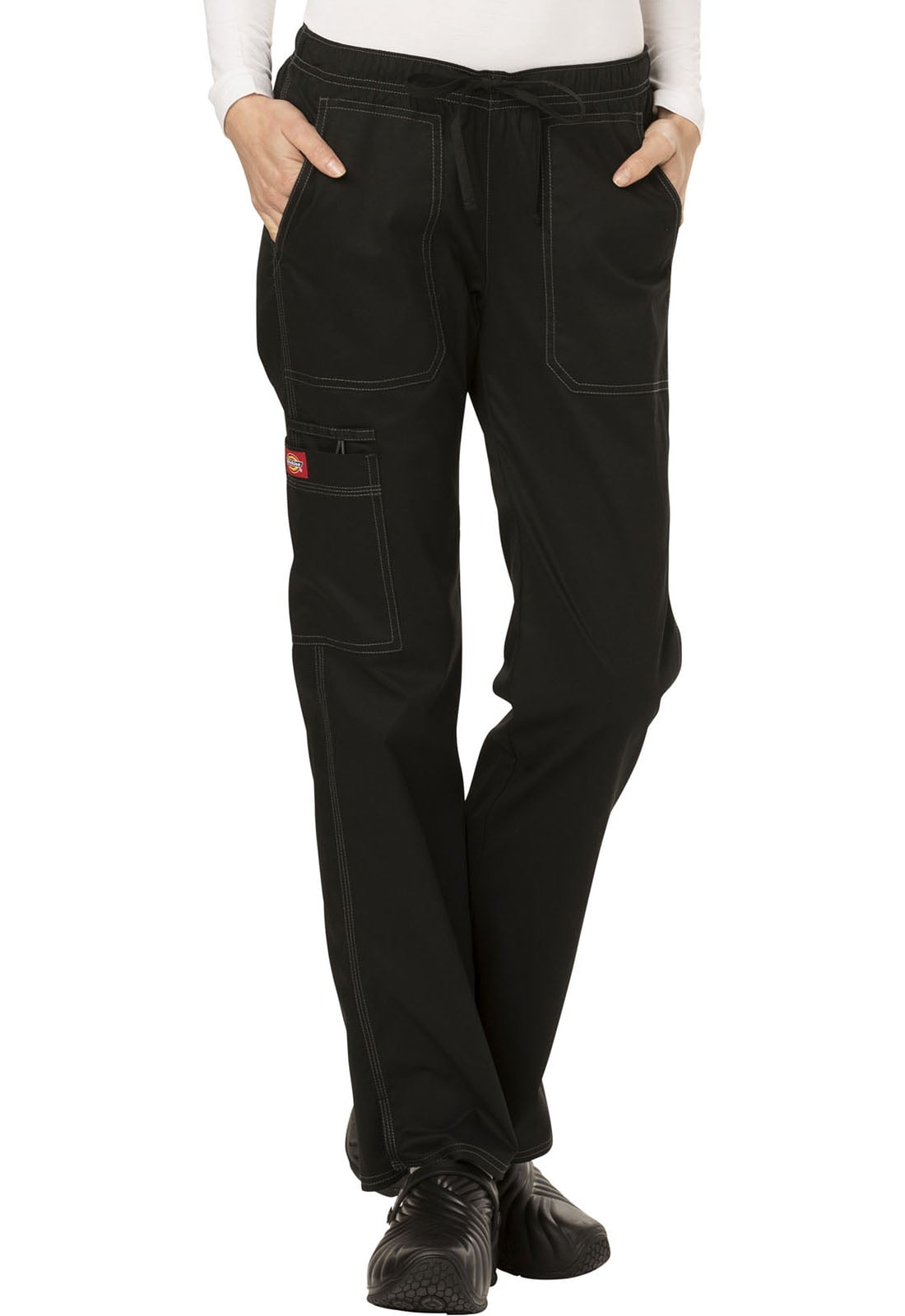 dickies roll hem crop wide leg pants