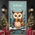 thumbnail image 6 of Winter Scene Welcome Banner Snow Forest Bird Art for Home Decor Holiday Decoration Winter Party, 6 of 9