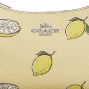Coach Women's Teri Shoulder Bag, Signature Canvas, Lemon Print, Sv/Garden Glade Multi