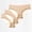 Beige, variant on 3-Pack Women's Comfortable Ice Silk Panties for Yoga Exercise and Daily Wear