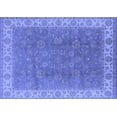 thumbnail image 1 of Ahgly Company Machine Washable Indoor Rectangle Oriental Blue Traditional Area Rugs, 2' x 5', 1 of 4