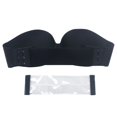 thumbnail image 4 of CNKOO Women Solid Color Invisible Seamless Strapless Underwired No Padding Bra Black Size D, 4 of 13