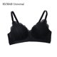 thumbnail image 1 of Sujetador de correa para mujer Sujetador push-up sexy Bralette Diseño de encaje para niña Sujetador de copa 3/4 transpirable sin alambre, negro, 70 = 32AB Inevent AP001484-04B, 1 of 7