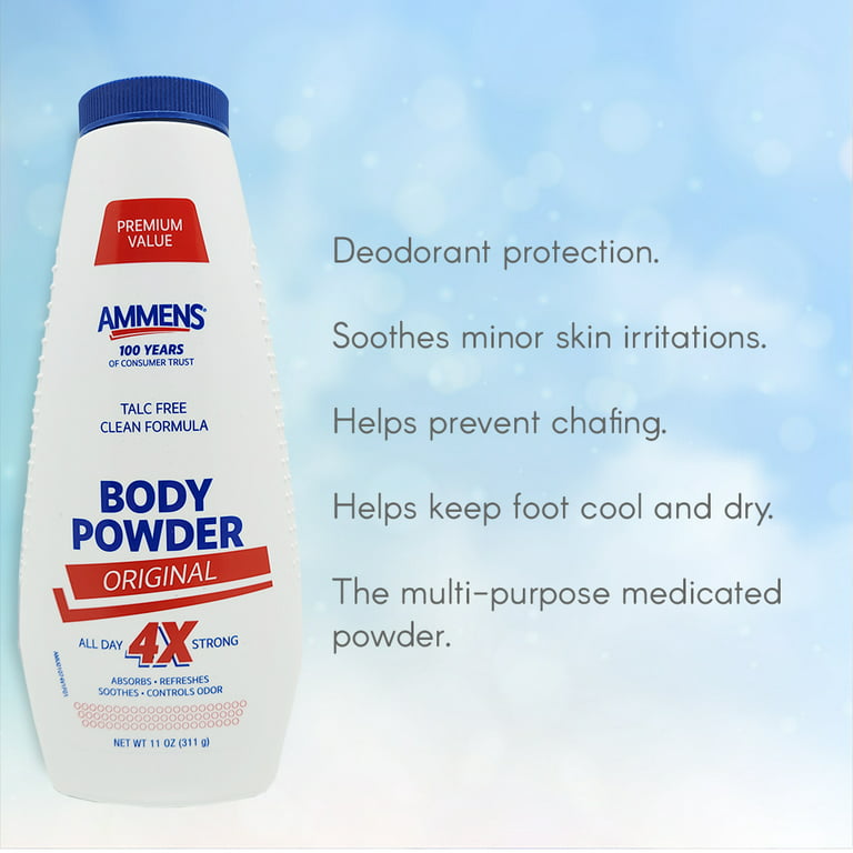 Ammens Talc-Free Premium Body Powder. Original, Fresh Sensation