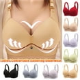 thumbnail image 5 of gakvbuo Plus Size Bras For Women Strapless Bras For Women Push Up Comfort Wirefree Tube Top Bralettes Bralettes For Women Stretch Wireless Lightly Lined Lightly Padded Bra With Convertible Straps, 5 of 5