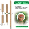 thumbnail image 5 of 4 Pack 17 Inch Stackable Moss Pole for Plants, Coconut Coir Plant Support Stakes for Indoor Climbing Plants, 5 of 6