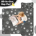 thumbnail image 4 of Grey Dog Paw Footprint Toddler Nap Mats for Kids Preschool,Sleeping Mat Bag or Kids,Toddler Sleeping Bag,Toddler Nap Mat or Daycare, 4 of 6