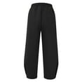 thumbnail image 4 of Lenago Men's Summer Fashion Drawstring Elastic Solid Color Loose Casual Trousers on under 10, 4 of 5
