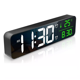 thumbnail image 1 of Reloj De Pared Digital Led Con Termómetro Alarmas Y Fecha, Negro, 1 of 5
