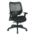 thumbnail image 1 of Siège d'Appoint REVV Auto-Ajustable SpaceFlex Raven avec Dossier et Coussin, Siège en Maille Raven avec Accoudoirs Réglables et Base Finition Nylon, Chaise de Direction, 1 of 5