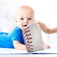 thumbnail image 4 of Coolnut 3 PCS Fashion Baseball Background Baby Muslin Washcloths, Sport Ball Laces Soft Absorbent Face Towel Burp Cloths Cotton Bath Wipes Infant Wash Cloth for Newborn Boys Girls, 4 of 6
