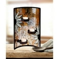 thumbnail image 2 of Set of 2 Sunflower Mosaic Rectangular Candle Holders 11", 2 of 2