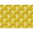 thumbnail image 1 of Ahgly Company Indoor Rectangle Patterned Banana Yellow Area Rugs, 5' x 7', 1 of 1