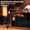 thumbnail image 4 of Decantador de vino Le Chateau Elegant de 750 ml con aireador de cristal, 4 of 9