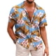 thumbnail image 2 of Camisas hawaianas para hombre, camisas casuales de manga corta con botones y estampado 3D, blusas de playa tropicales para hombre, camisa de manga corta para hombre, 2 of 5