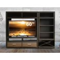 thumbnail image 2 of Centro de Entretenimiento Kessa Muebles Carrara Wengue y Tabaco, 2 of 2