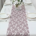 thumbnail image 6 of BalsaCircle 12x108 in Violet Amethyst Rose Floral Lace Table Runner Wedding Party Events Reception Home Decorations Supplies, 6 of 8