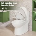 thumbnail image 4 of eclife Elongated Ceramic One-Piece Toilet, 1.6 GPF Dual Siphon Flush for Bathroom or RV, 4 of 11