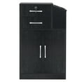 thumbnail image 4 of Beauty Spa Locking Storage Cabinets with Drawers, Hair Stylist Holders, Salon Styling Station for Hair Stylist, Black, 4 of 9