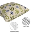 thumbnail image 4 of Throw Pillow Covers, Cartoon Green Cute Snake Skull Soft Square Pillow Cases with Invisible Zipper for Couch Bed Sofa, Farmhouse Fall Home Decor 16"x16", 4 of 7
