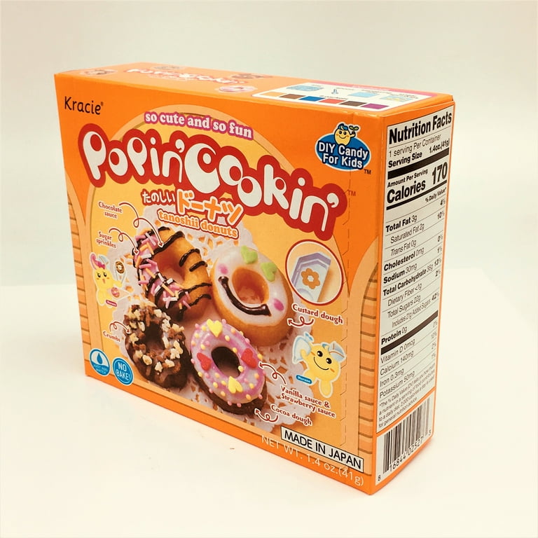 JFC Kracie Popin' Cookin' Tanoshii Donuts DIY Candy Kit, 1.4 oz