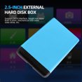 thumbnail image 4 of Caja HDD de 2,5 pulgadas USB3.0/3,1 SATA para menos de 9,5 HDD y SSD (Azul), 4 of 8