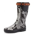 thumbnail image 2 of Forever Young Women's Leopard Print Couture Tall Rain Boot, 2 of 3