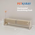 thumbnail image 2 of Rascador para gatos PETKARAY, horizontal, 30 cm, sisal, con juguete, 2 of 6