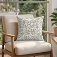 thumbnail image 4 of 16x16 Pillow Covers Set of 2, Spring Flowers Square Throw Pillow Covers for Couch/Sofa/Living Room, Farmhouse Sage Green Pastoral Floral Leaf Decorative Soft Pillowcases for Couch Throw Pillows, 4 of 9