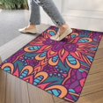 thumbnail image 2 of Ultra-Thin 30x17 Inch Moroccan Trellis Non-Slip Door Rug - Elegant Area Rug for Indoor Entrance, Kitchen, Bathroom & Bedroom, 2 of 6