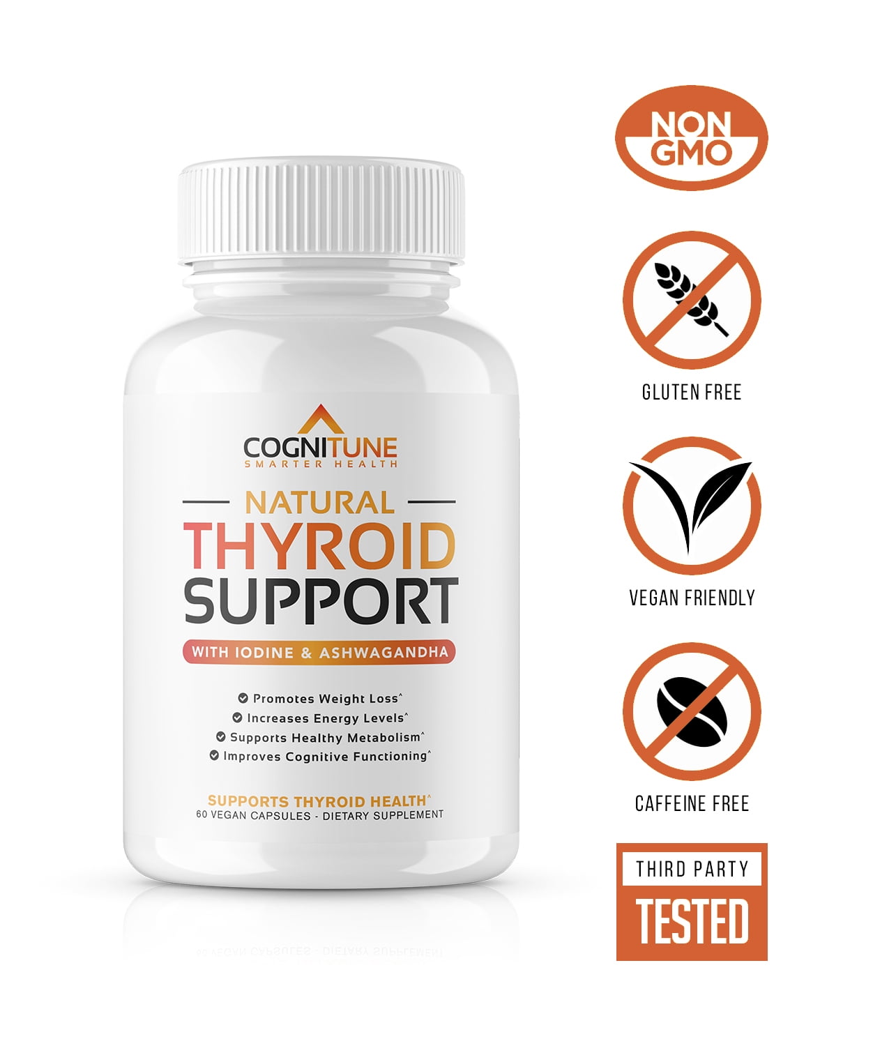 Natural Thyroid Support for Energy & Metabolism, with Iodine